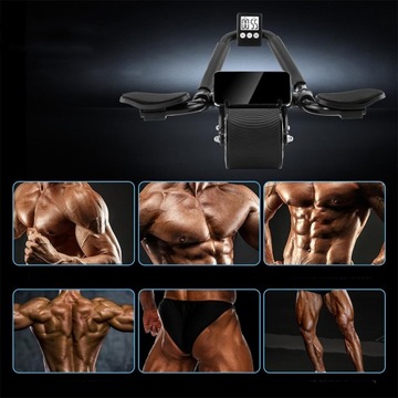 РОЛИК ДЛЯ УПРАЖНЕНИЙ НА МЫШЦЫ АБС С АВТОМАТИЧЕСКИМ ОТДАЧОМ ДЛЯ ФИТНЕСА