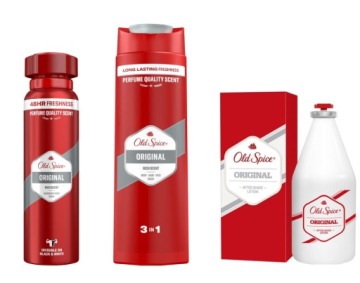 OLD SPICE ORIGINAL ZESTAW A/S +SPRAY 150+ŻEL 400ml
