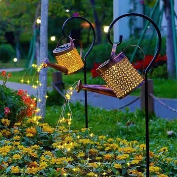 KONEWKA AŻUROWA LED Solarna Latarnia LAMPKI