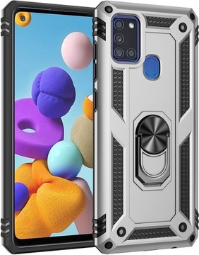 ETUI PANCERNE MOCNE ARMOR RING DO SAMSUNG A21S SZKŁO