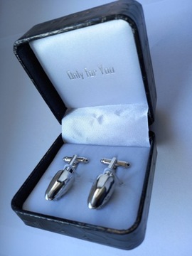 Серебряные запонки Exciting Business Shark