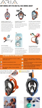 ПОЛНОЛИЦЕВАЯ МАСКА OCEAN REEF ARIA CL DUO FINS