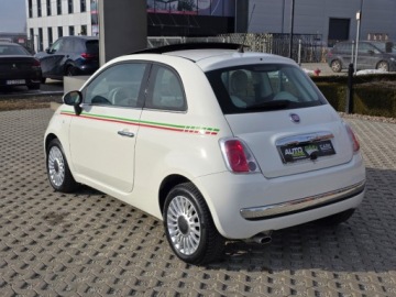 Fiat 500 II Seria 1 1.2 69KM 2011 Fiat 500 1.2 69Ps Panorama POLSKORY Alu Bialy Gwarancja 1.2 Benzyna, zdjęcie 4