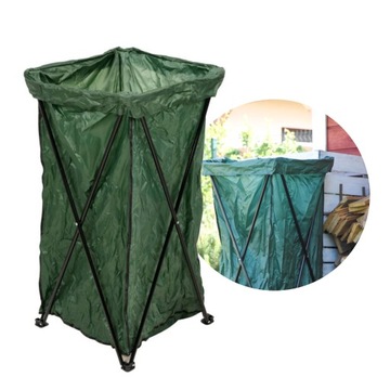 KOSZ OGRODOWY POJEMNIK SKŁADANY NA LIŚCIE TRAWĘ