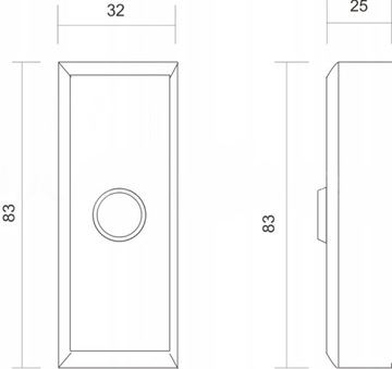 Кнопка выхода VIDOS OP03