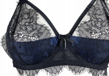 INTIMISSIMI HALF CUP biustonosz SATYNA koronka 80B