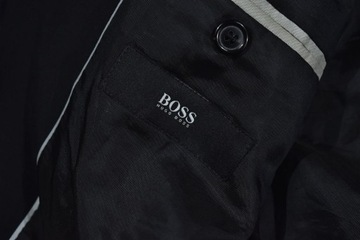 HUGO BOSS Marynarka Czarna Taliowana / 48