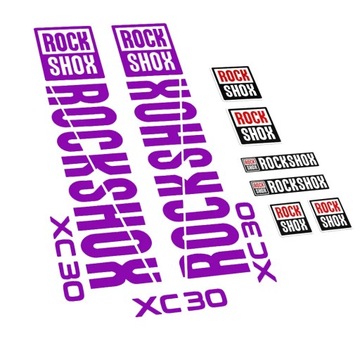 Compatible stickers for rock shox forks xc30 stickers decals