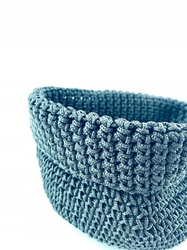 KOSZ PLECIONY NA DONICZCE, KWIAT, STYLOWY, NOWY.