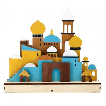 Eid Crafts Night Light Islamski wystrój stołu Dekoracje Ramadanu Styl B