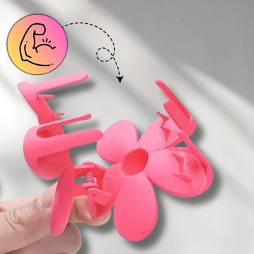 Набор из 4 заколок для волос, больших цветов, ярких заколок пастельных тонов.