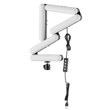 5-секционная складная светодиодная лампа 3200-6500K для студии потокового гейминга