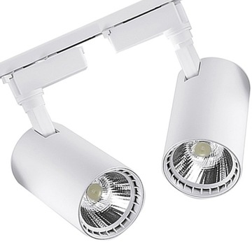 2x OŚWIETLENIE LED SZYNOWE DO SALONU FRYZJERSKIEGO KOSMETYCZNEGO POCZEKALNI