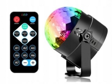 DISCO BALL LED RGB ДИСТАНЦИОННЫЙ ДИСКО-ПРОЕКТОР