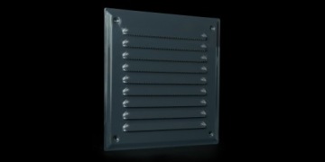 Решетка вентиляционная плоская 14x14 графит VOWGL