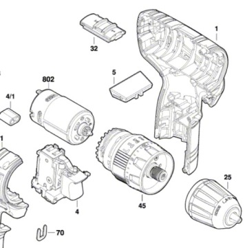 Мотор BOSCH для отвертки GSR 120-Li GSB 120-Li 1607000D7K ОРИГИНАЛ