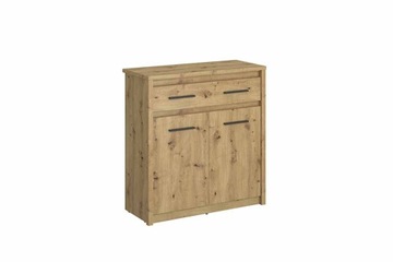 Komoda Ayson dąb artisan funkcjonalna do pokoju salonu