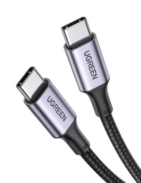UGREEN 90120 kabel USB-C/USB-C 100W 3m 5A czarny