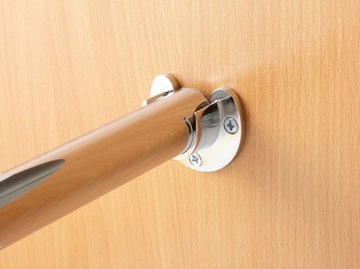 DRĄŻEK MEBLOWY 100cm + ROZETA OTWARTA (2SZT) CHROM c1