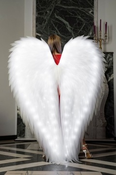 Skrzydła anioła świecące strój imprezowy