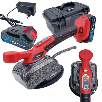 ВИБРАЦИОННАЯ ПРИСОСА ДЛЯ УКЛАДКИ ПЛИТКИ ВИБРАТОР ДЛЯ ВЫРАВНИВАНИЯ 2xAKU 36V