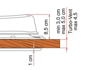 Мансардное окно для 40-вентильного прицепа Crystal Fiamma