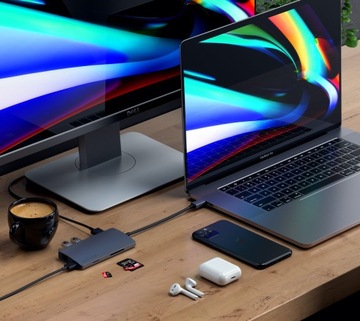 Многопортовый адаптер SATECHI Type-C 4k Ethernet PRO