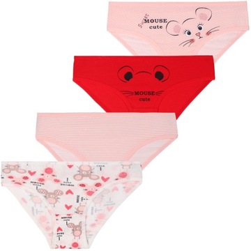 Трусы MORAJ, трусики хлопковые для девочек MOUSE 104-110