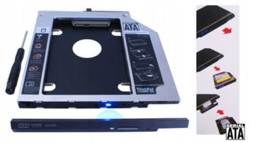 футляр для диска вместо DVD-привода 12,7 мм SATA 2,5