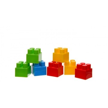 Пластиковые строительные блоки кирпичи кубики 200 шт. ПОЛЬСКИЙ 25738