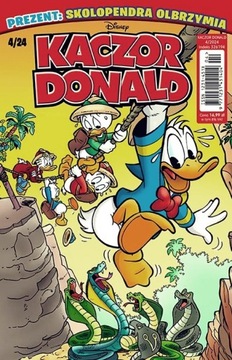 Magazyn Kaczor Donald 4/2024 / KOMIKS GAZETKA / NOWY W FOLII + Dodatek