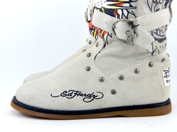 Buty ze skóry ED HARDY r 39/25 cm