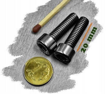 ВИНТ M6x20 С шестигранной головкой, ЦИЛИНДРИЧЕСКИЙ INOX, НЕРЖАВЕЮЩАЯ НЕРЖАВЕЮЩАЯ A2 912(10)