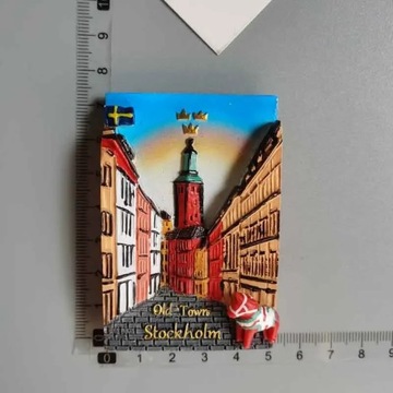 Imanes de nevera suecos, recuerdo turístico, Malmo Sverige de Suecia,