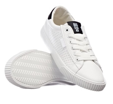 TRAMPKI damskie buty niskie klasyczne tenisówki BIG STAR białe HH274071 37