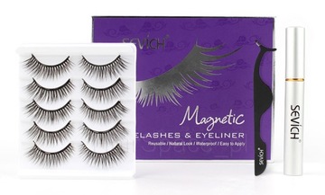 Набор из 5 пар магнитных пинцетов для подводки ресниц