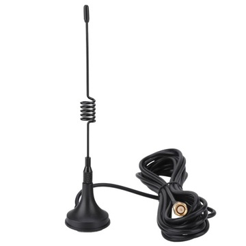 Antena ssąca 433mhz rp sma z wtykiem męskim prostym z podstawą magnetyczną do szynki