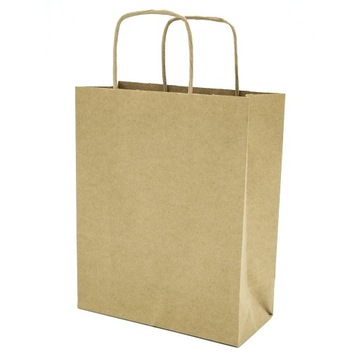 TORBA PAPIEROWA EKO BRĄZ A5 18x8x22,5 - 100 szt.