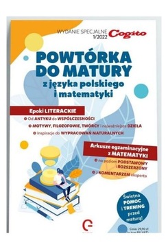 Доработка к экзамену на аттестат зрелости по польскому языку и математике 1/2022