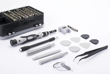 DUŻY KOMPLET ŚRUBOKRĘTY PRECYZYJNE WKRĘTAKI BITY W ETUI ZESTAW 115 szt.