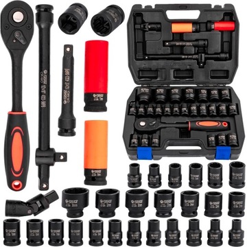 НАБОР ТОРЦЕВЫХ КЛЮЧЕЙ УДАРНОГО ГОЛОВКИ КЛЮЧ КОЛЕСО 32 ЭЛЕМЕНТА. 1/2