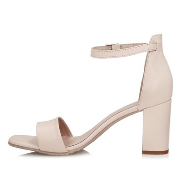 Элегантные босоножки на каблуке Ryłko 7VFT4_T5 бежевые