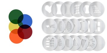 Strumienica Newell Perseo-33 mocowanie Bowens / 20 filtrów GOBO