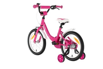 ДЕТСКИЙ ВЕЛОСИПЕД KELLYS EMMA РОЗОВЫЕ КОЛЕСА 16 ДЮЙМОВ 2022 г.