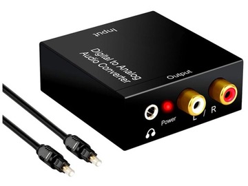 Przetwornik MOZOS DAC01 24Bit z kablem optycznym