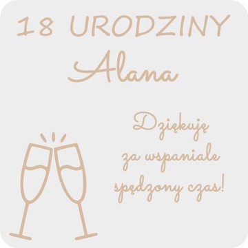 Magnes na lodówkę urodziny podziękowanie impreza