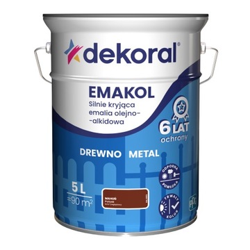 Emalia drew met EMAKOL STRONG mahoń 5L