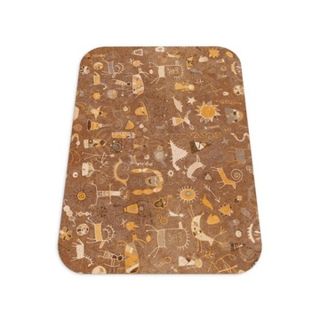 Floormat pod krzesło Kreatywne wzory 140x100 cm