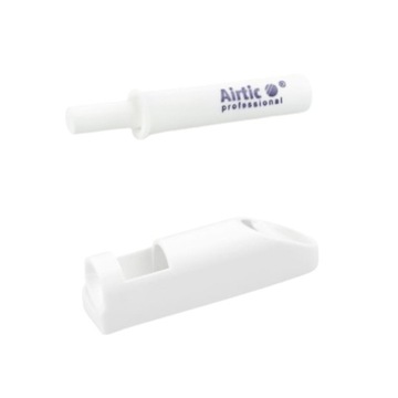 Hamulec do frontów meblowych Amortyzator Airtic + adapter biały