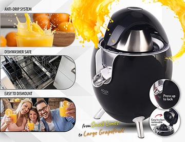 AD 4013 черная соковыжималка для цитрусовых